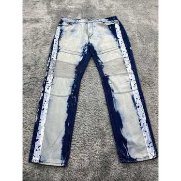 Vintage Encrypted Jeans Mens 40x33 Acid Wash Distr