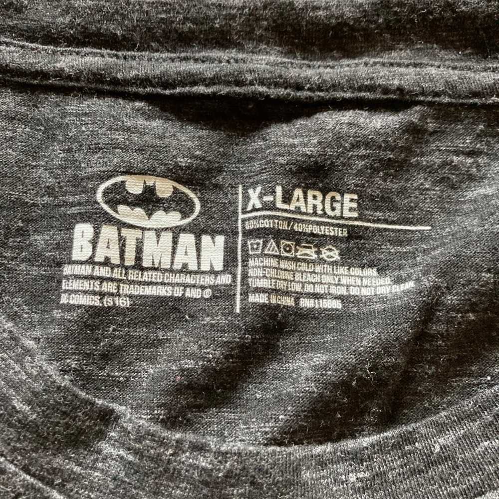DC comics Batman logo black T-shirt size extra la… - image 6