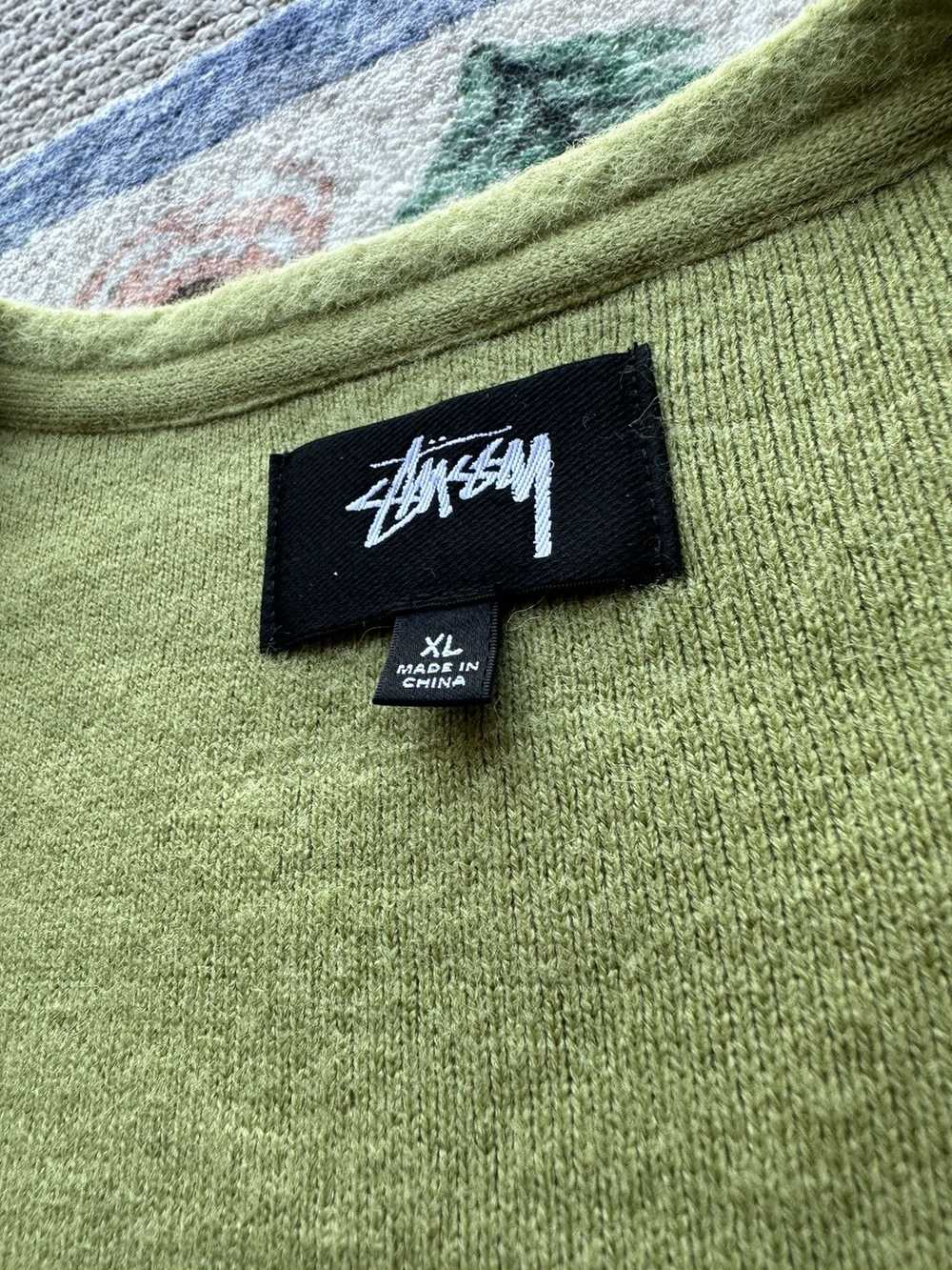 Stussy Stussy “Shaggy” Cardigan Green XL - image 2