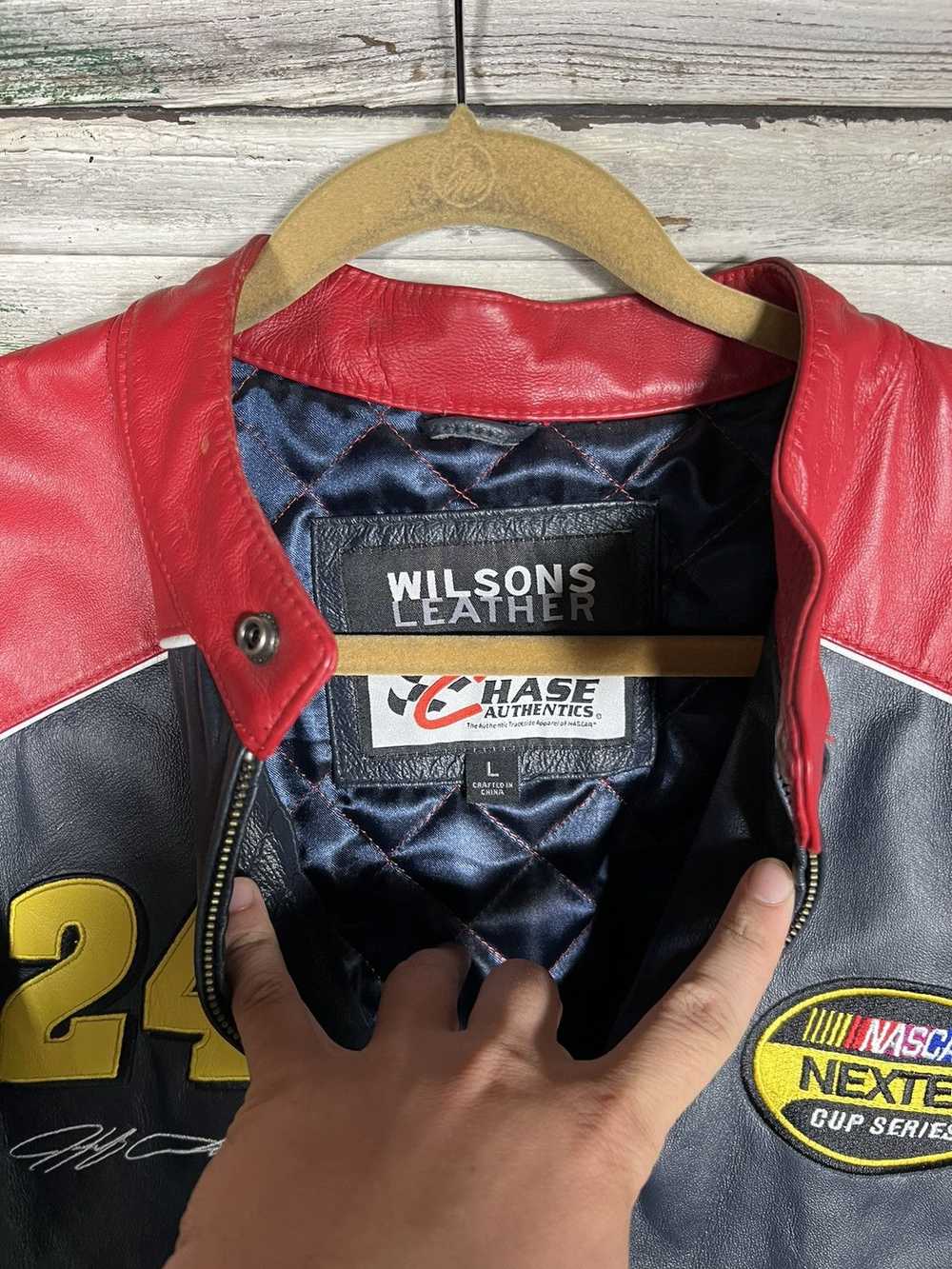 NASCAR × Vintage Vintage DuPont NASCAR Leather Ja… - image 4