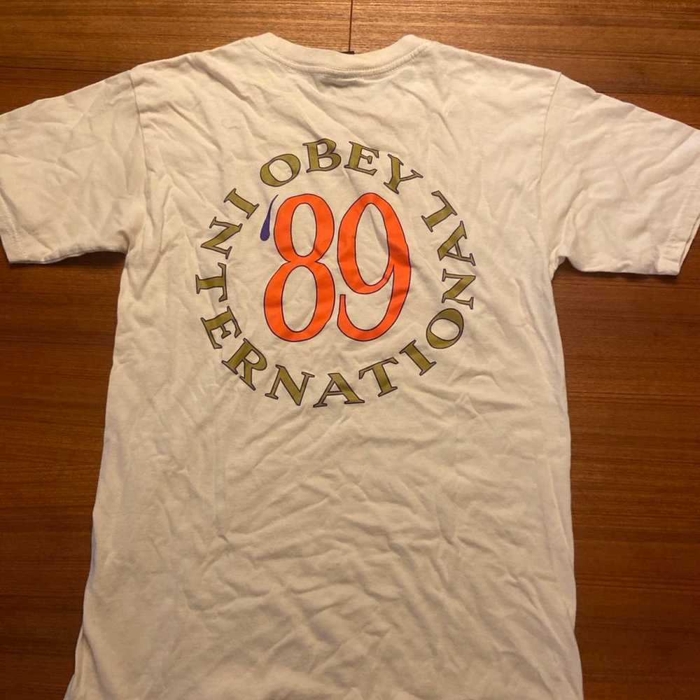 Obey beige graphic tee - image 1