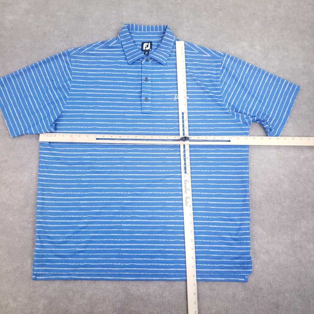 Footjoy FootJoy Polo Shirt Mens XL Blue Gray Stri… - image 2