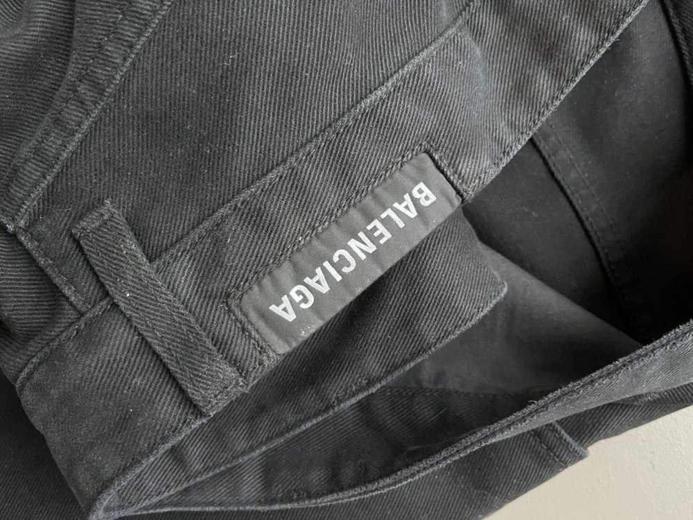 Balenciaga Baggy Pants in black soft left hand de… - image 12