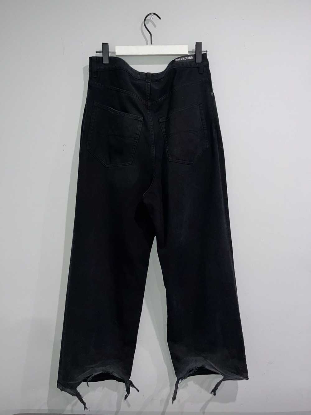 Balenciaga Baggy Pants in black soft left hand de… - image 2
