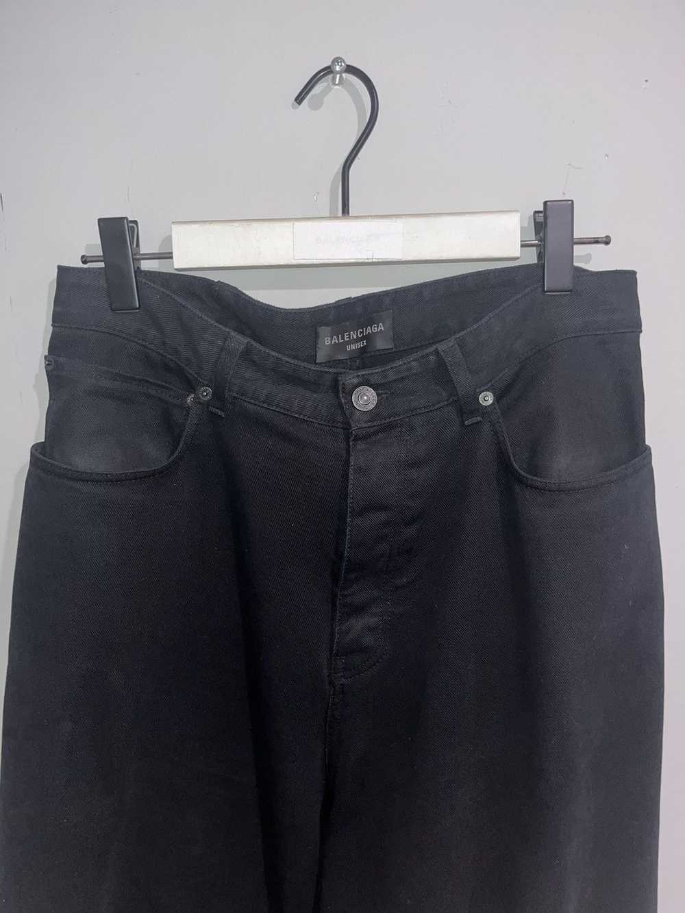Balenciaga Baggy Pants in black soft left hand de… - image 3