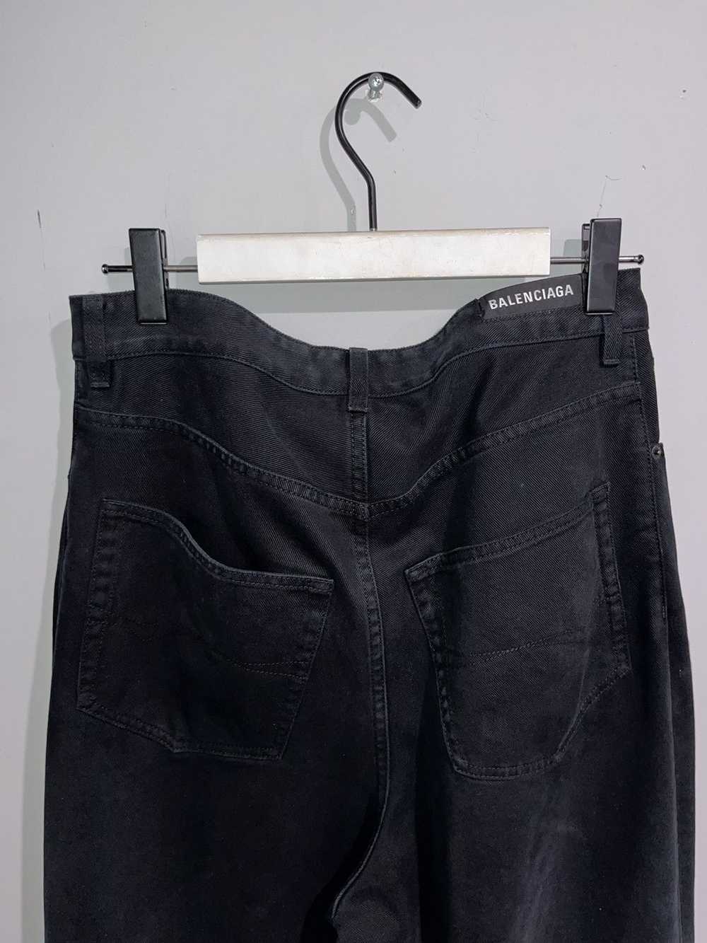 Balenciaga Baggy Pants in black soft left hand de… - image 7