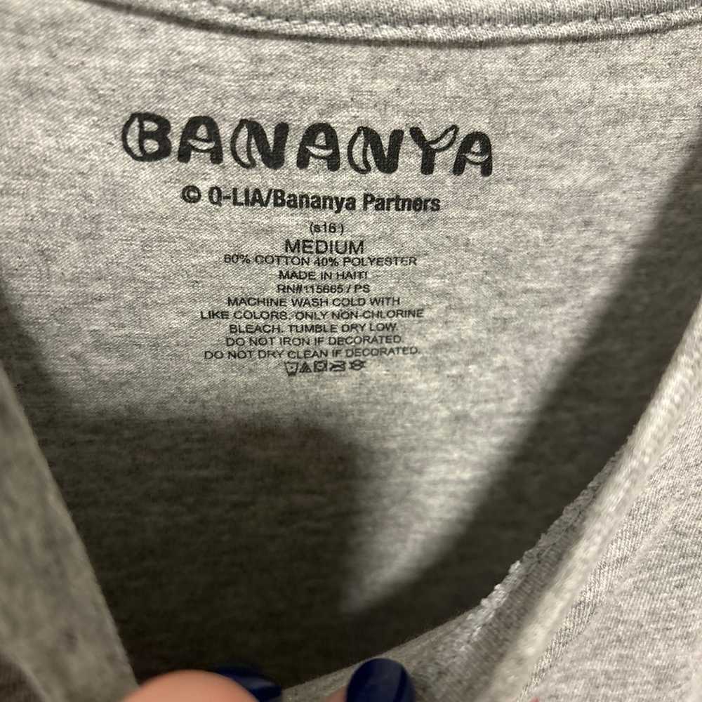 Bananya Gray Shirt size medium - image 2