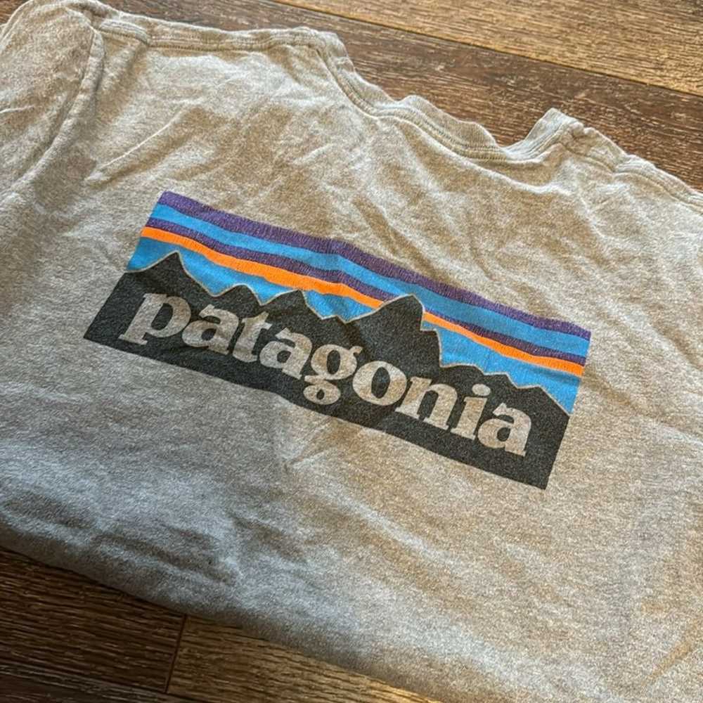 Patagonia gray tshirt large - image 4