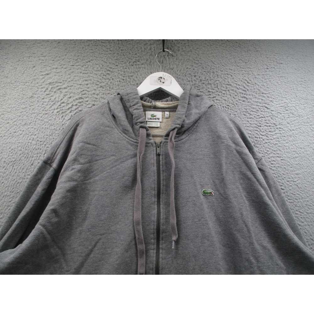 Lacoste Hoodie Jacket Men's Size 11L Full Zip Poc… - image 6