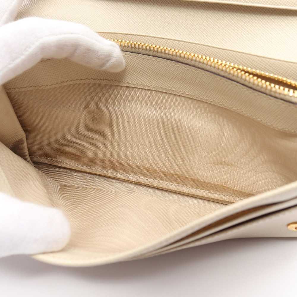 Prada Prada Bi-Fold Long Wallet Saffiano Leather … - image 7