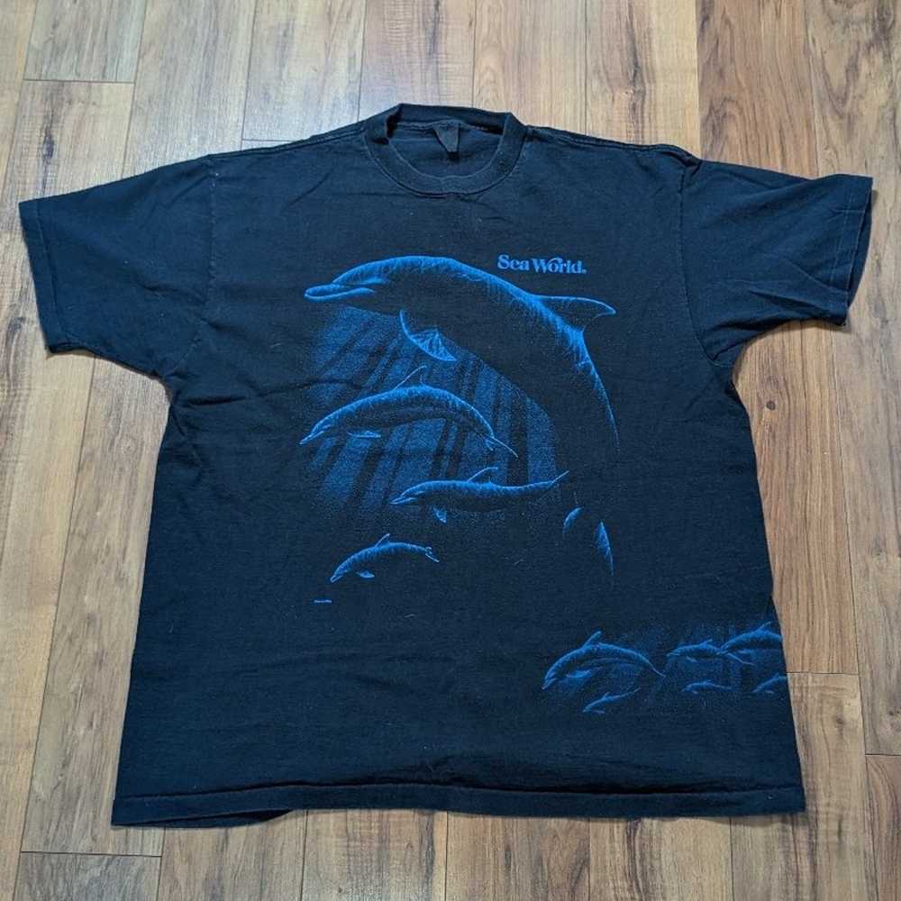 Vintage Orca Sea World Shirt Mens Large 90s Seali… - image 1