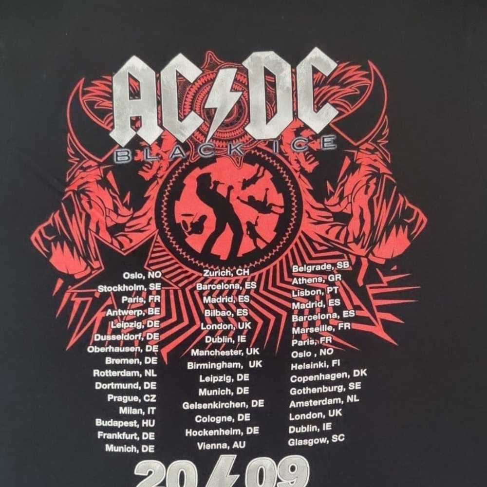 AC/DC Rock and Roll Train 2009 tour T-shirt size … - image 4