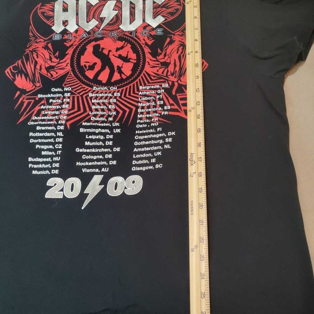 AC/DC Rock and Roll Train 2009 tour T-shirt size … - image 7