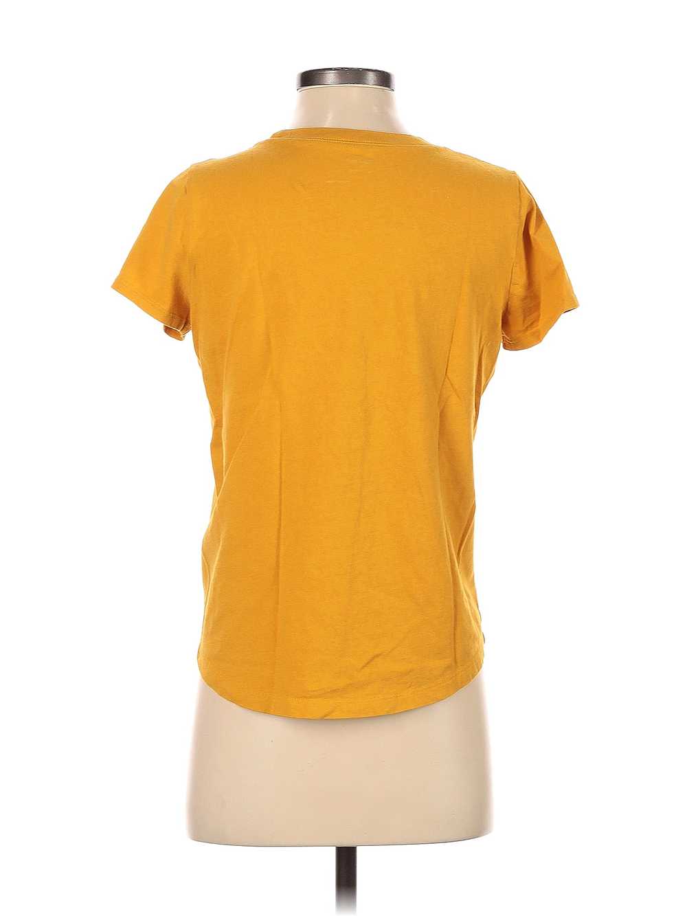 Madewell Women Yellow Short Sleeve T-Shirt S - image 2