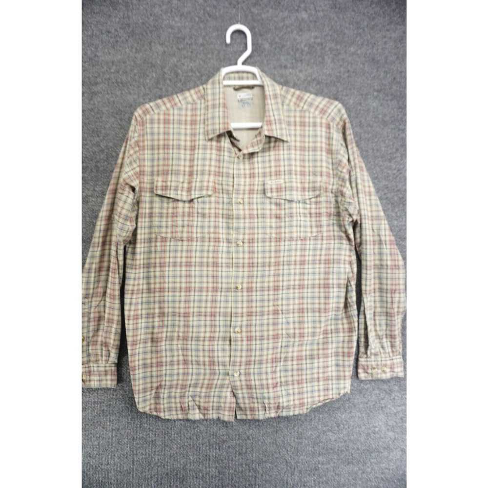 Vintage Columbia GRT Shirt Mens XL Gray Plaid But… - image 2
