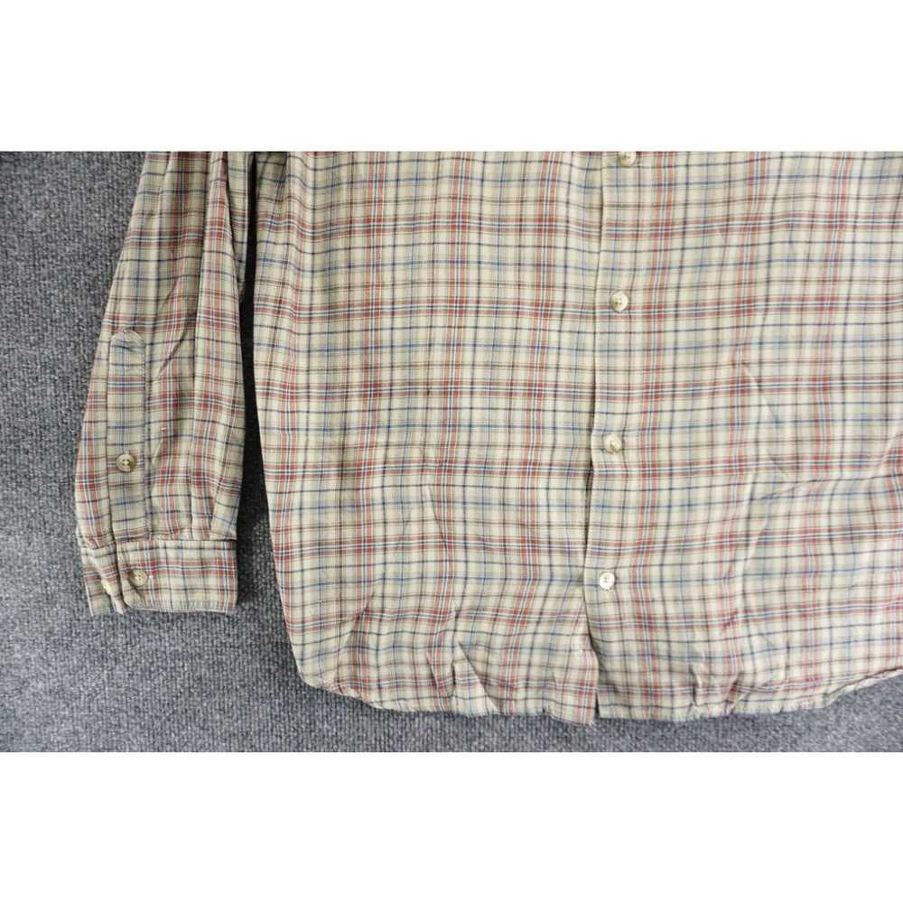 Vintage Columbia GRT Shirt Mens XL Gray Plaid But… - image 3