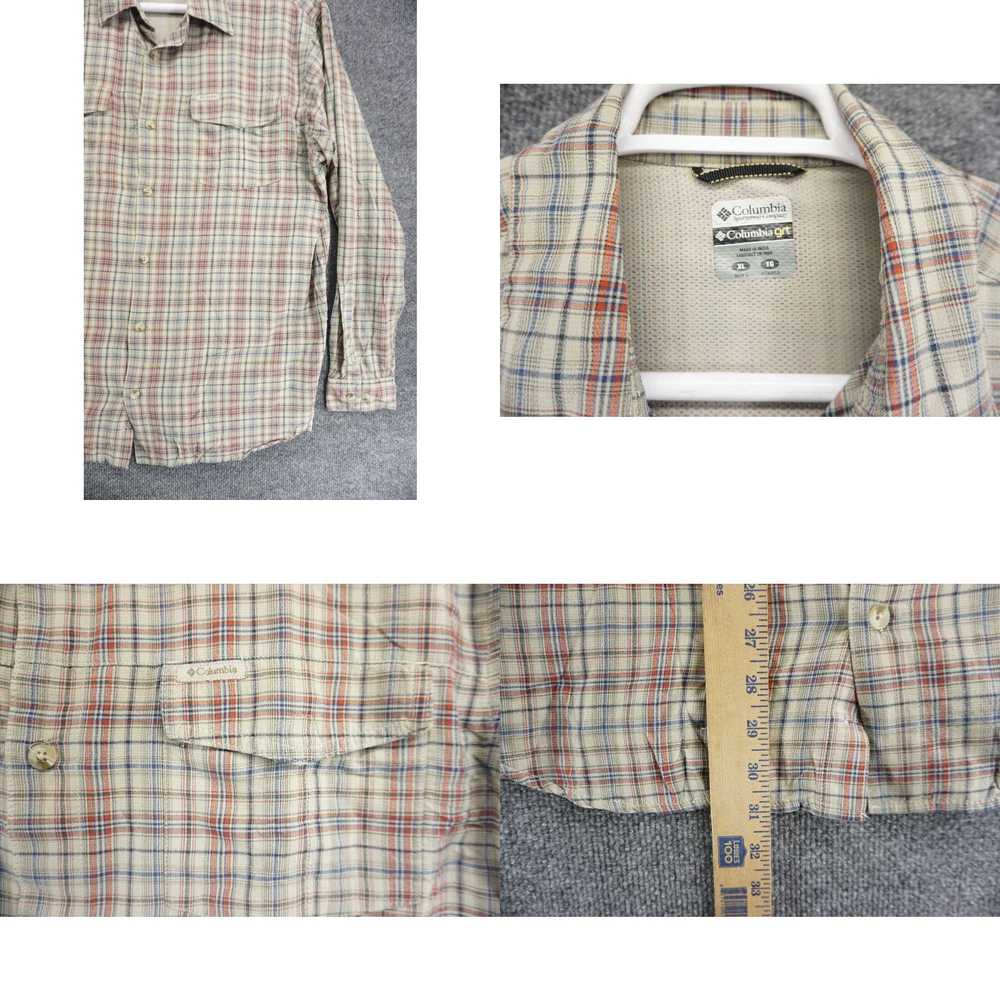 Vintage Columbia GRT Shirt Mens XL Gray Plaid But… - image 4
