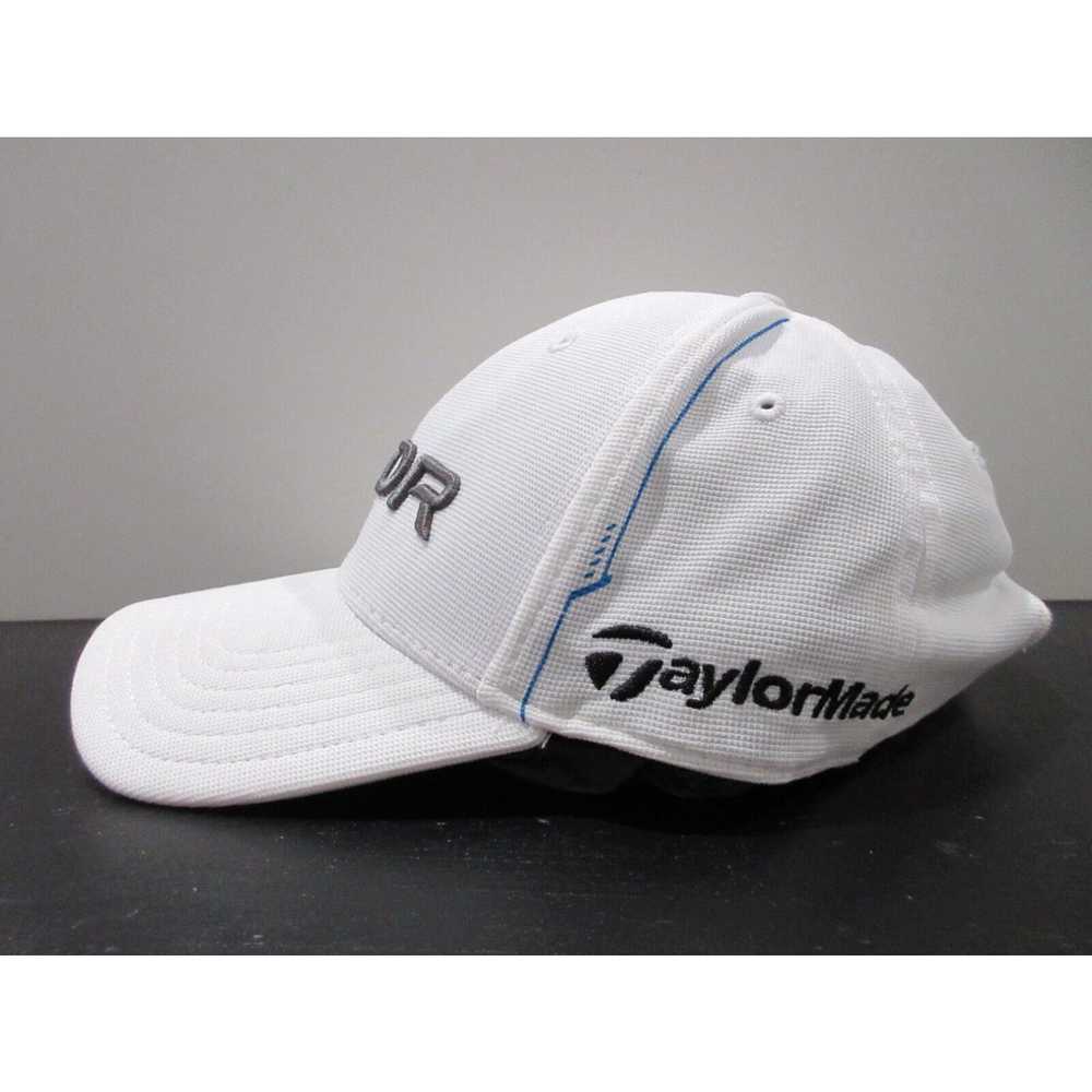 Vintage Taylormade Hat Cap Strap Back White Gray … - image 3