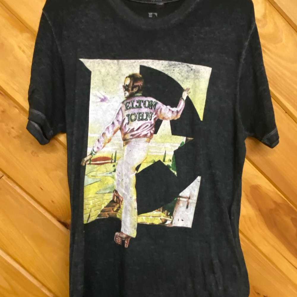 Elton John concert t shirt. 2019 Size M. Yellow B… - image 1