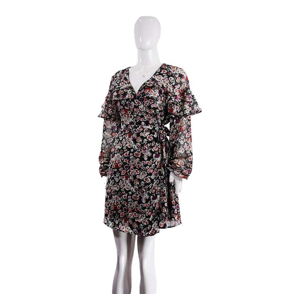 New Look New Look Floral Print Ruffle Wrap Mini D… - image 1