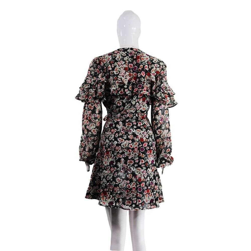 New Look New Look Floral Print Ruffle Wrap Mini D… - image 2