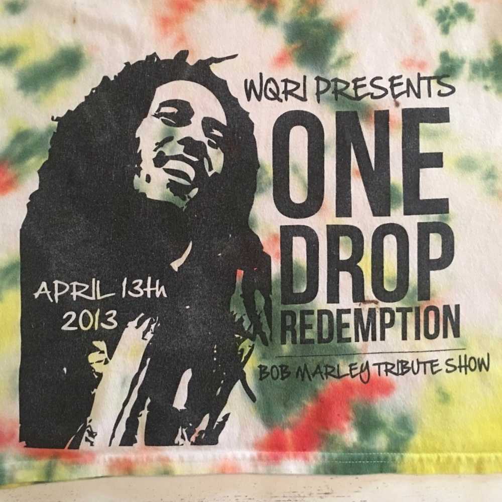 2013 Bob Marley Tribute Band ONE DROP tie-dye T-S… - image 1