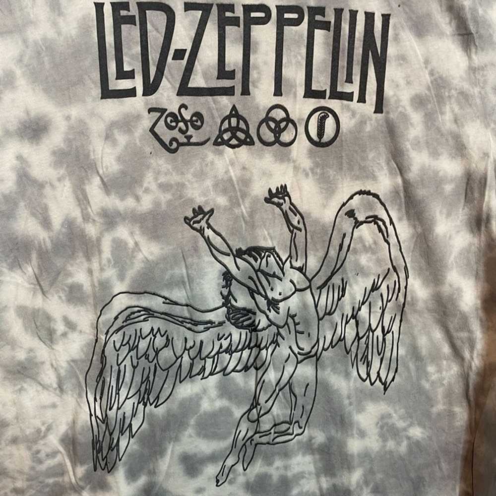 Rock band Led Zeppelin tie-dye T-shirt size XL - image 3