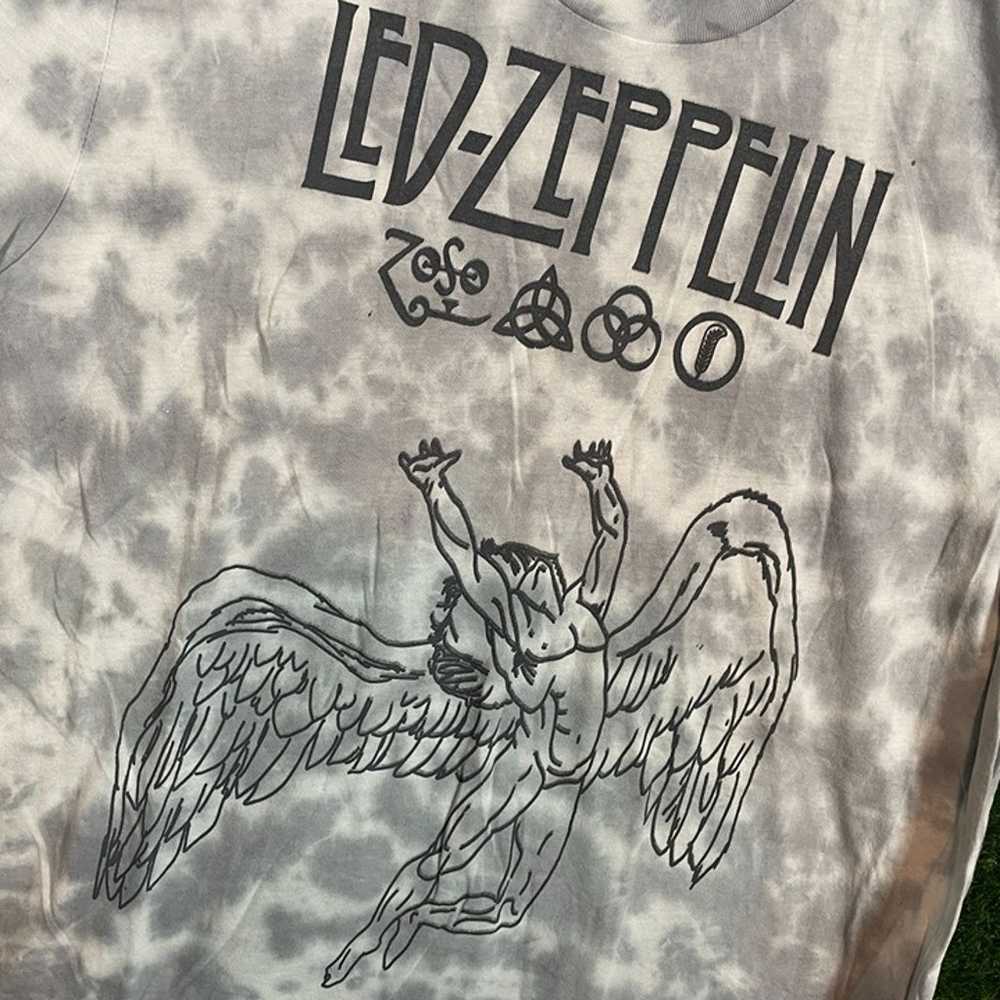 Rock band Led Zeppelin tie-dye T-shirt size XL - image 4