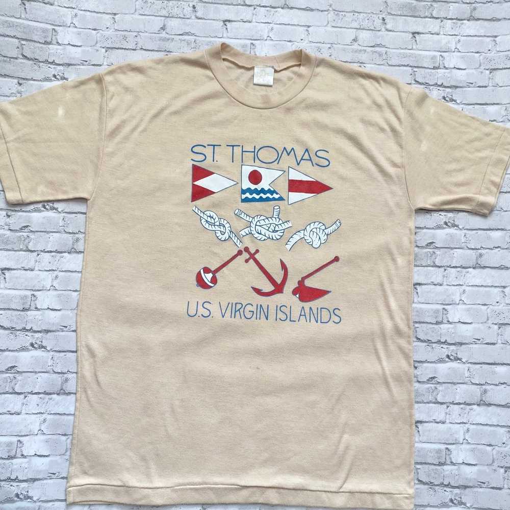 Vintage St Thomas Nautical Shirt - image 1