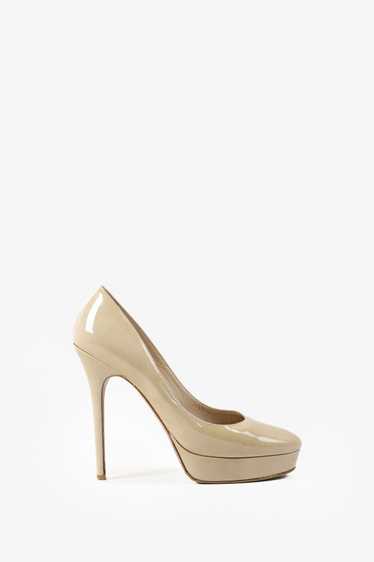 Jimmy Choo Jimmy Choo Nude Cosmic Patent Leather … - image 1