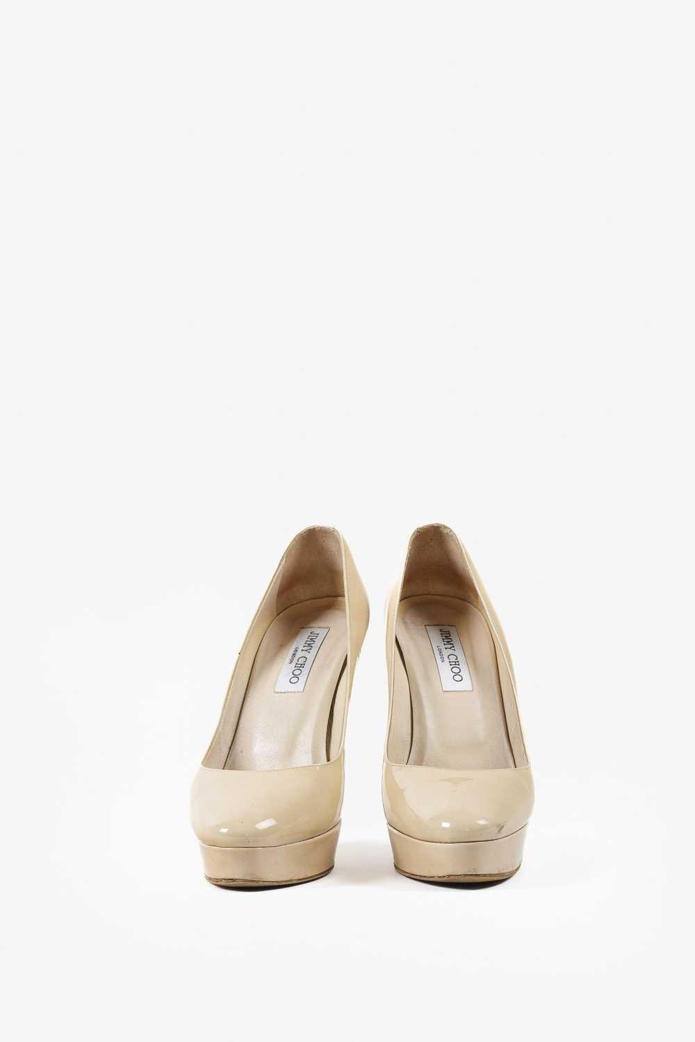 Jimmy Choo Jimmy Choo Nude Cosmic Patent Leather … - image 2