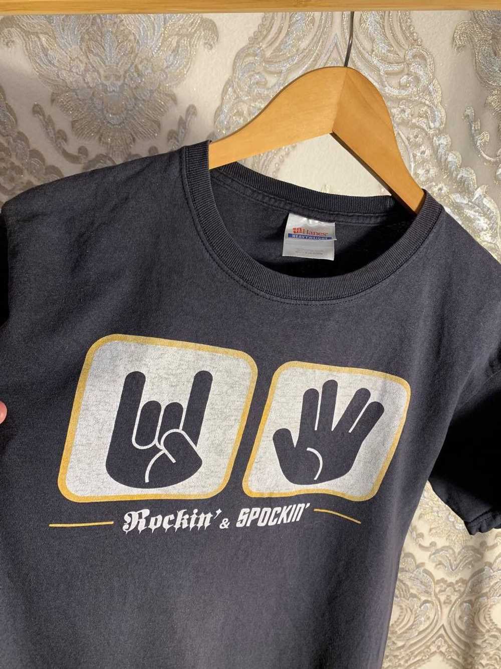 Hanes × Humor × Rock T Shirt VINTAGE HANES ROCKIN… - image 2