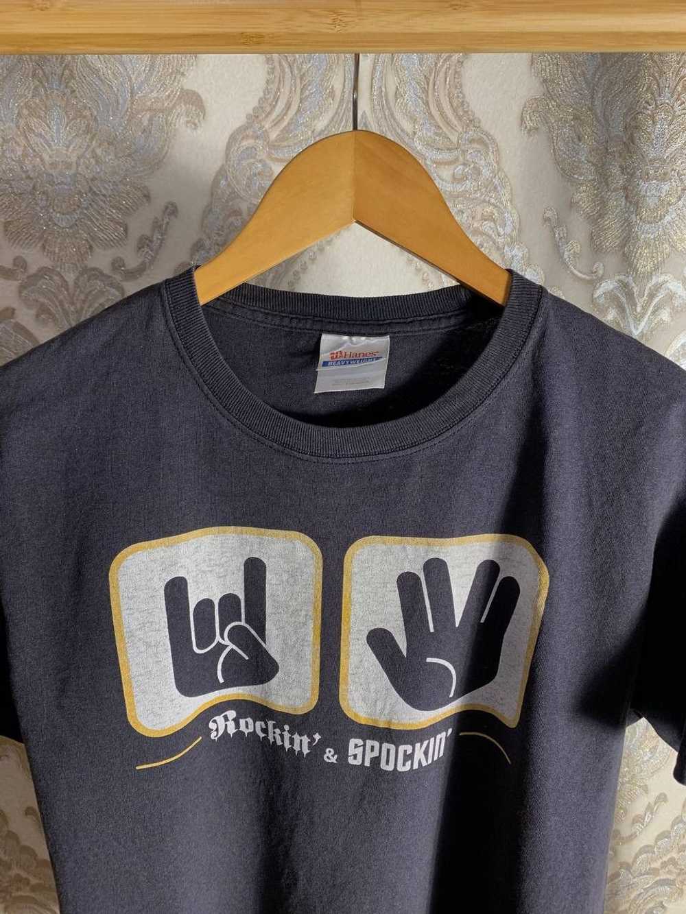 Hanes × Humor × Rock T Shirt VINTAGE HANES ROCKIN… - image 3