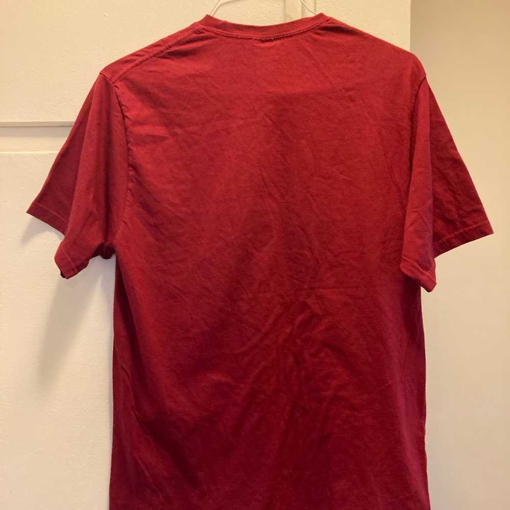 Vintage STUSSY Maroon T-Shirt Adult Size M Rare - image 2