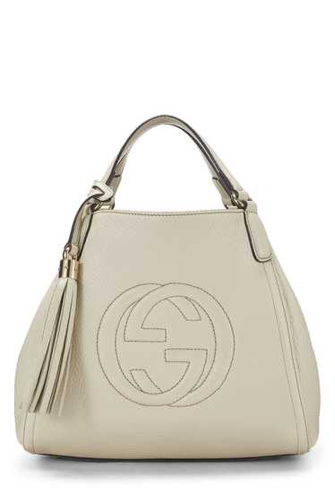 White Leather Soho Convertible Shoulder Bag Small - image 1