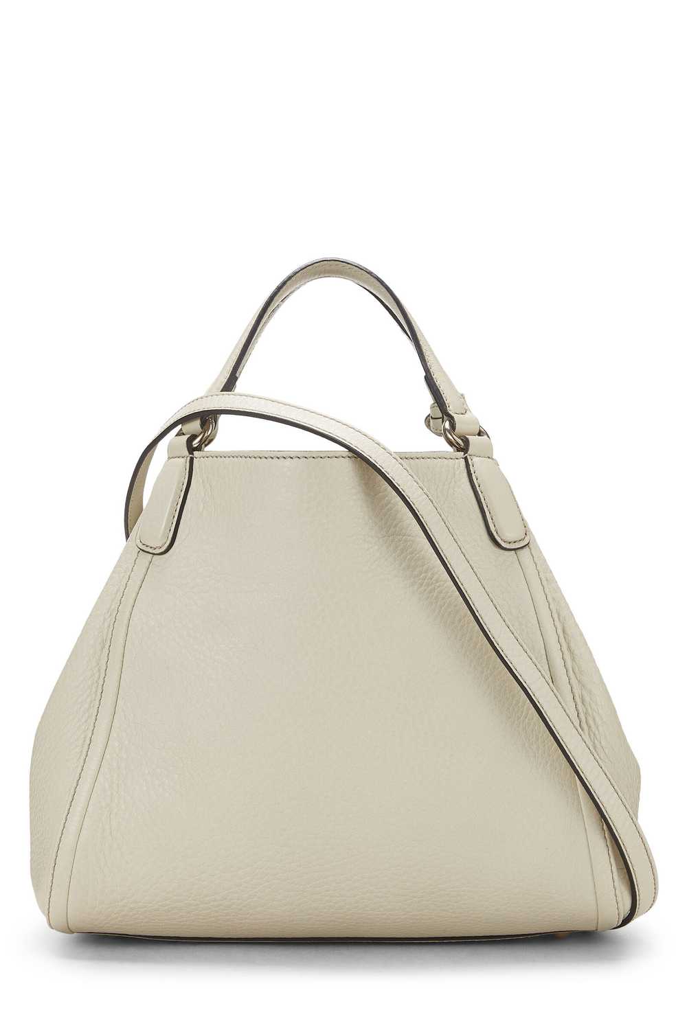 White Leather Soho Convertible Shoulder Bag Small - image 4