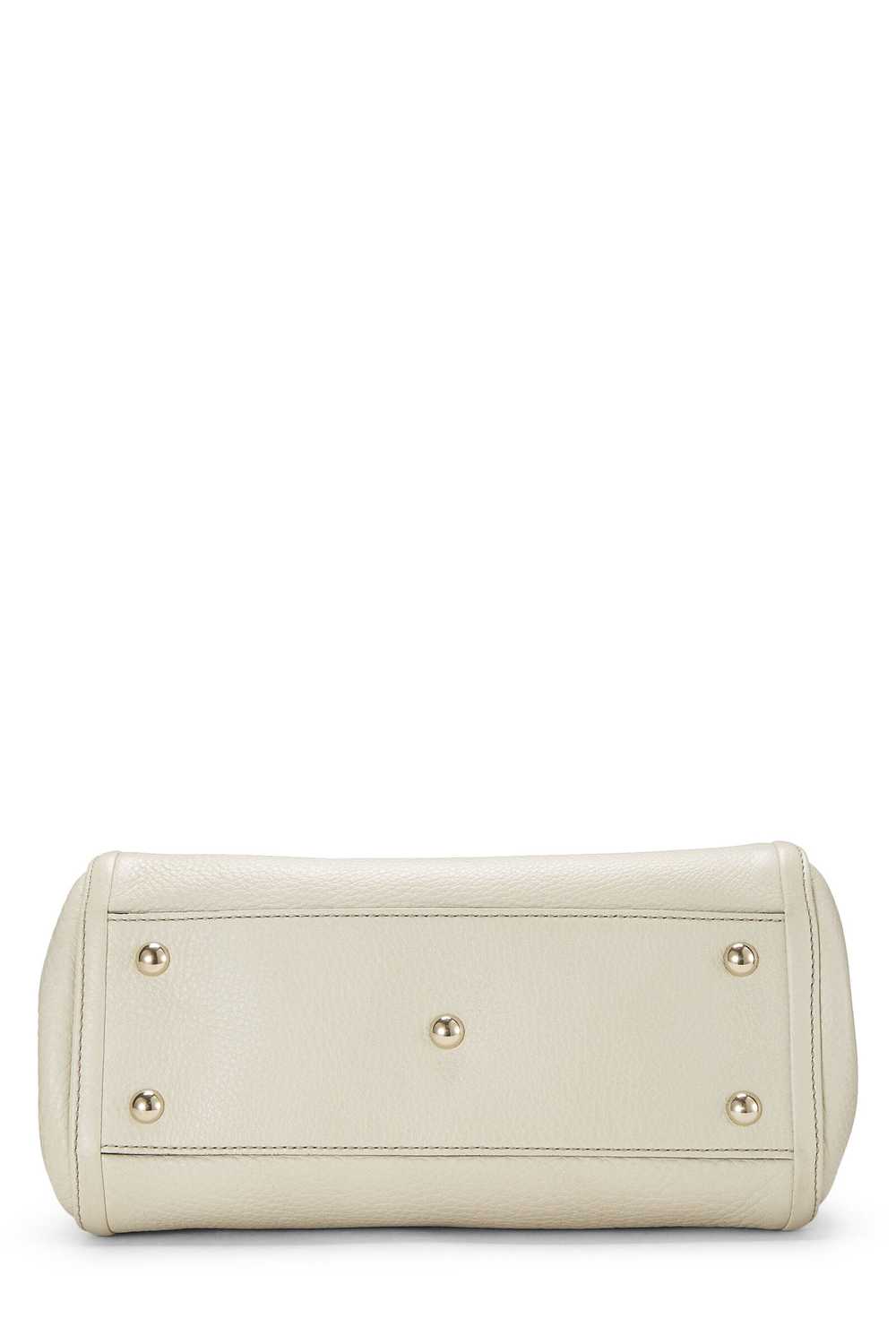 White Leather Soho Convertible Shoulder Bag Small - image 5