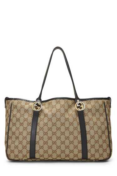 Black Original GG Canvas Twins Tote