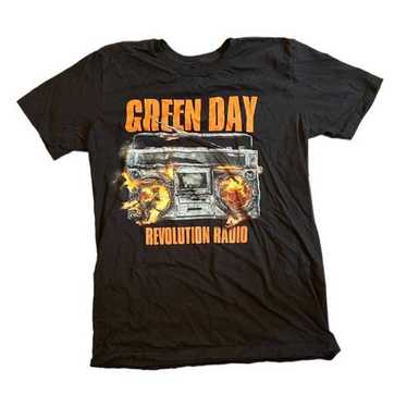 Green Day Band shirt Revolution Radio 2016 size sm