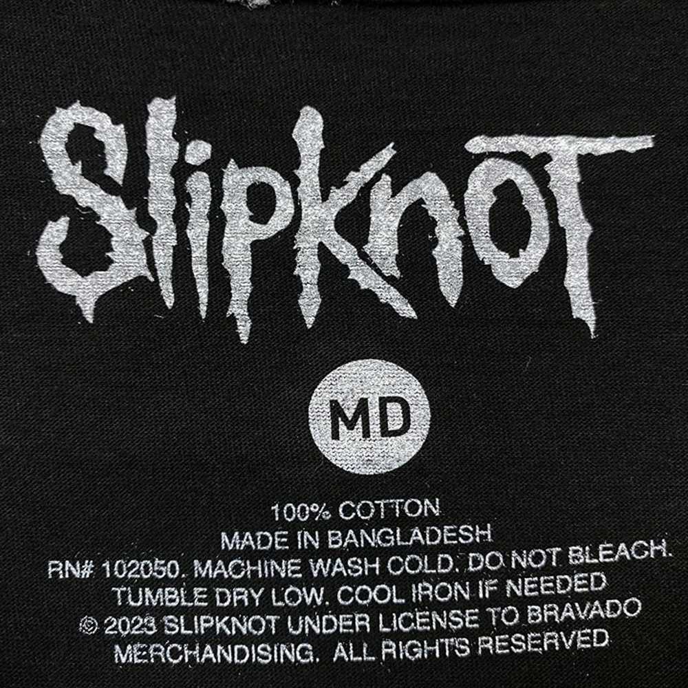 Slipknot Gaskmask Distressed Heavy Metal Band T-S… - image 4