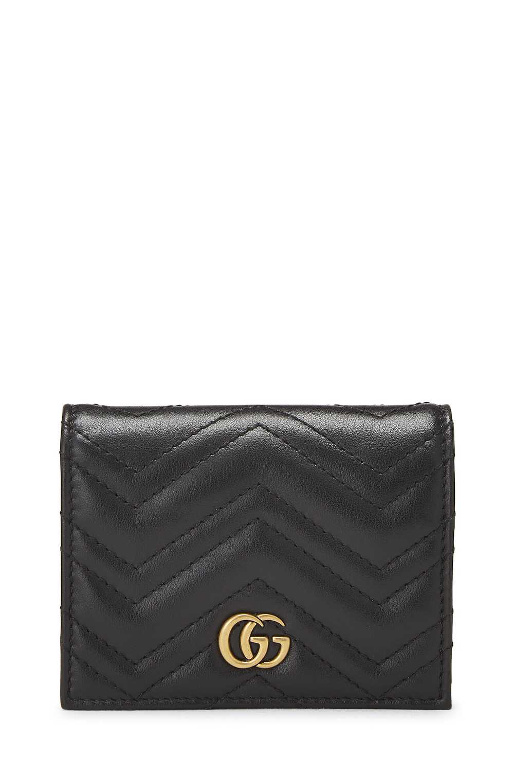 Black Leather Marmont Card Case - image 1