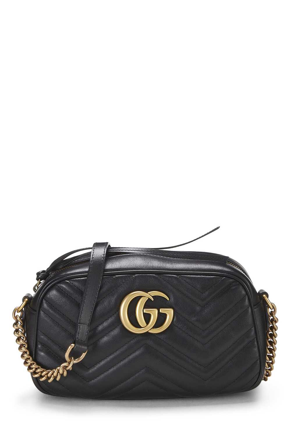 Black Leather GG Marmont Crossbody Small - image 1