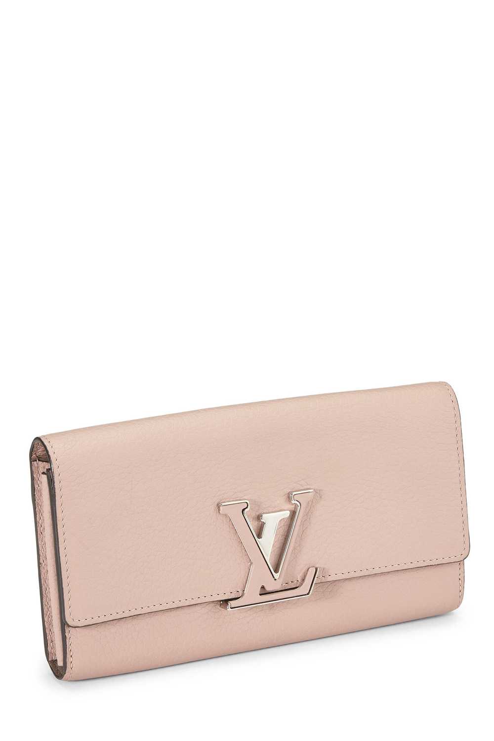 Pink Taurillon Leather Capucines Wallet - image 2