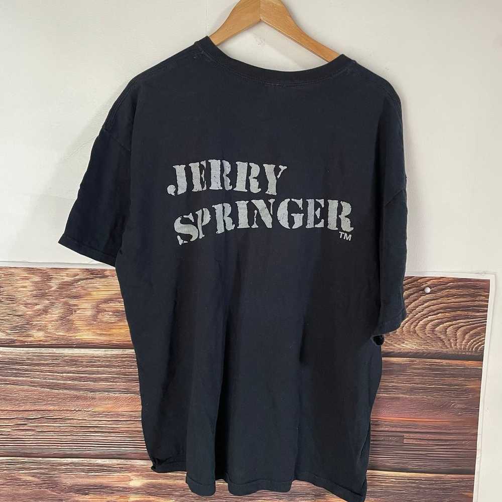 Vintage Jerry Springer 90s Show T Shirt Mens XL - image 1