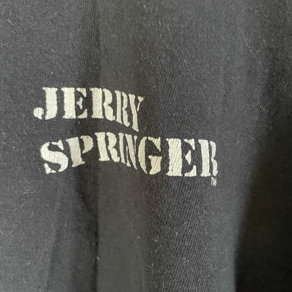 Vintage Jerry Springer 90s Show T Shirt Mens XL - image 4