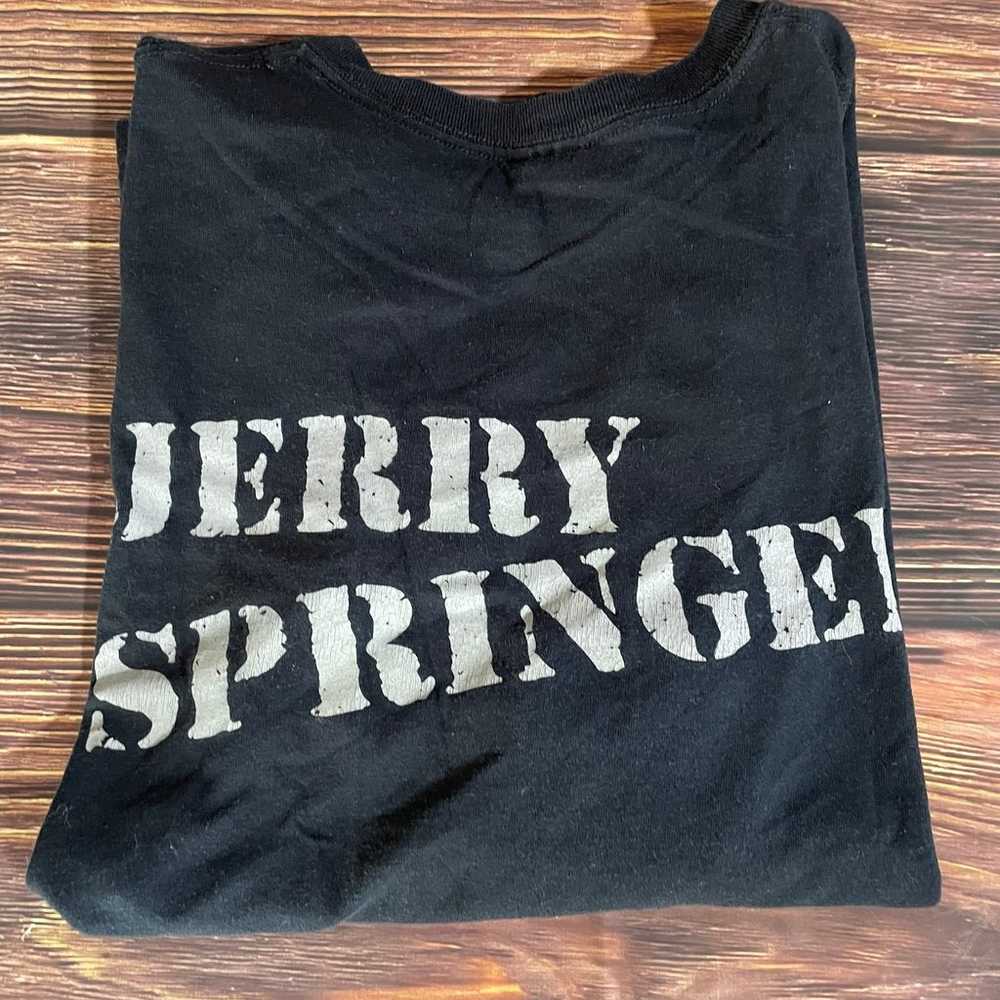 Vintage Jerry Springer 90s Show T Shirt Mens XL - image 5