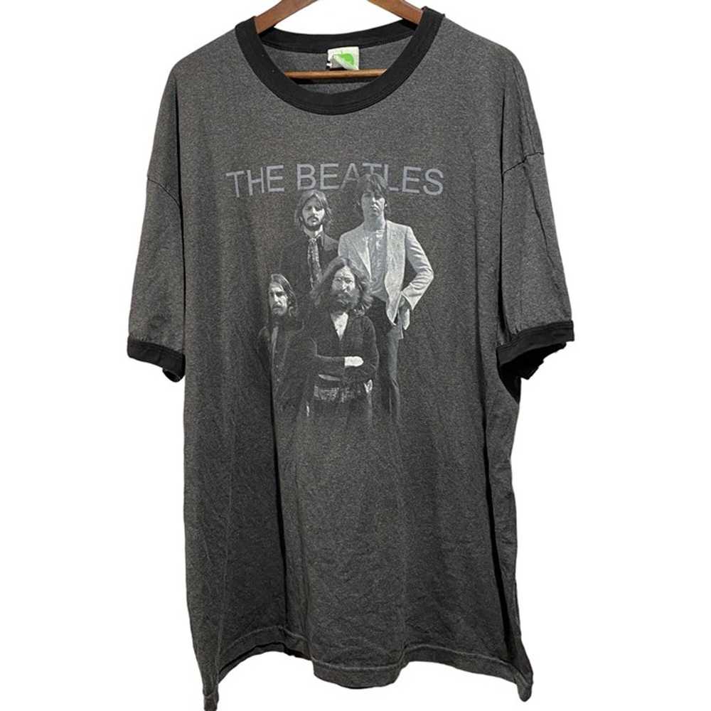 Men’s Vintage Grey Beatles T-Shirt Size 2XL - image 1