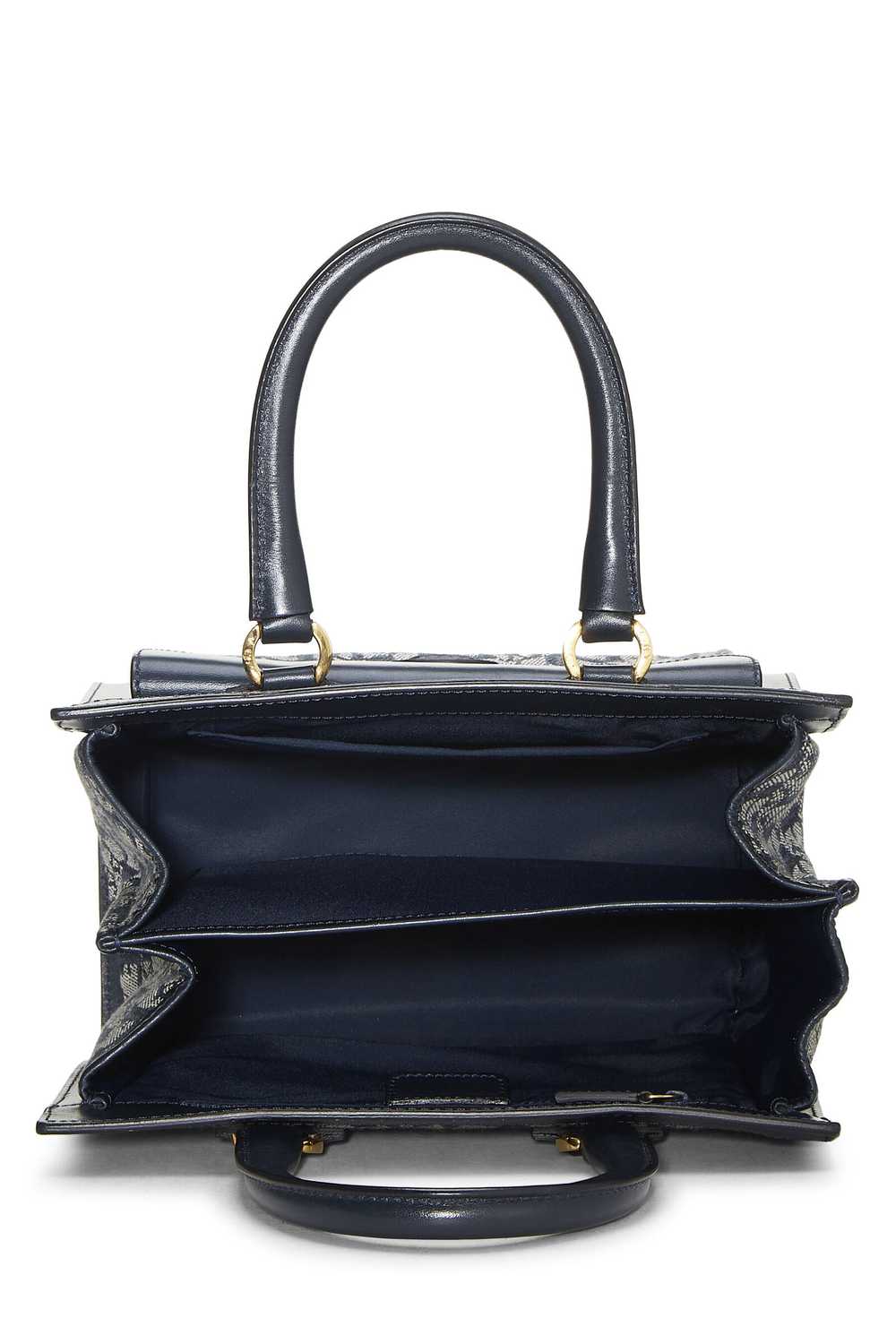 Navy Trotter Canvas Handbag - image 6