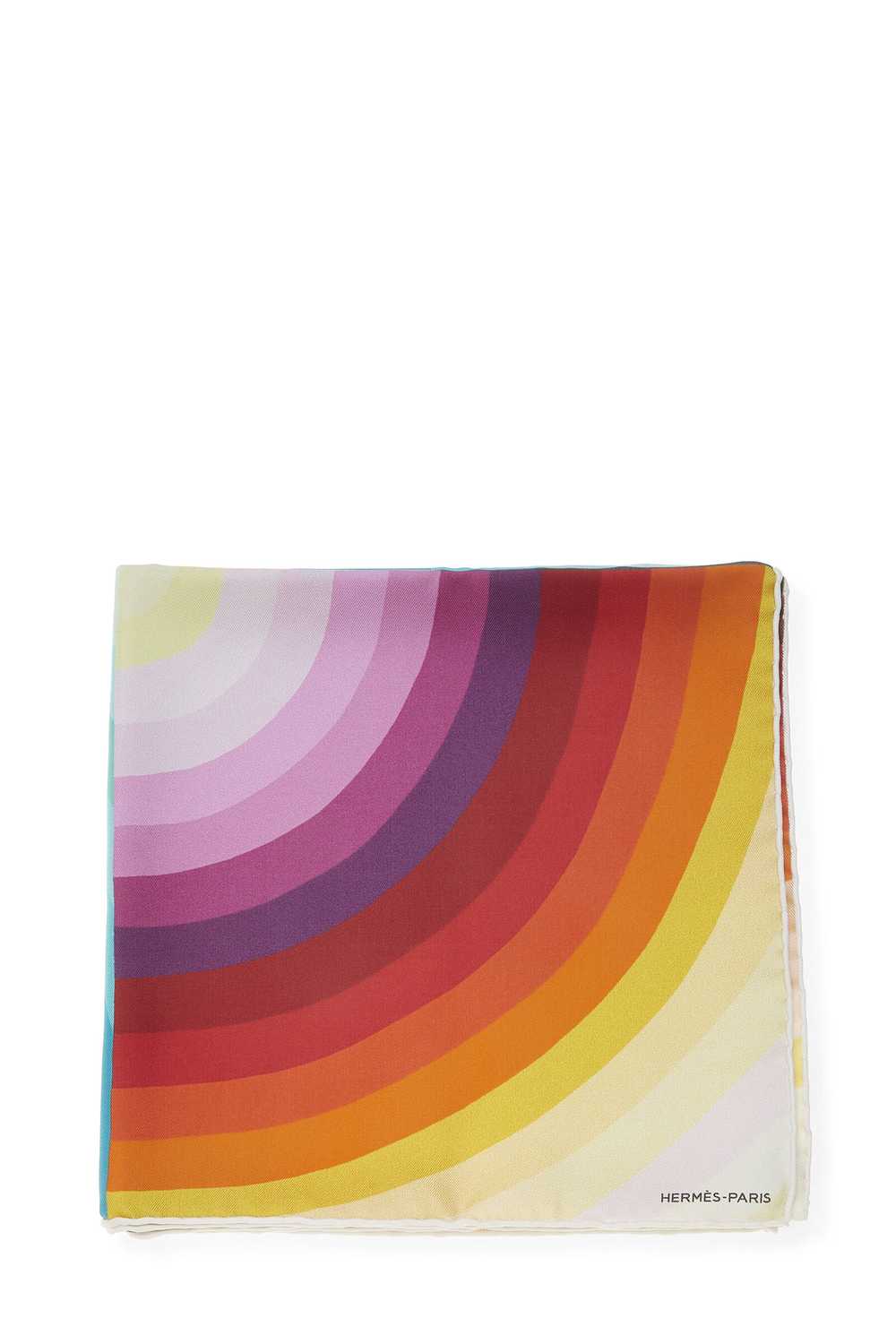Multicolor 'Marcelina' Silk Scarf 90 - image 2