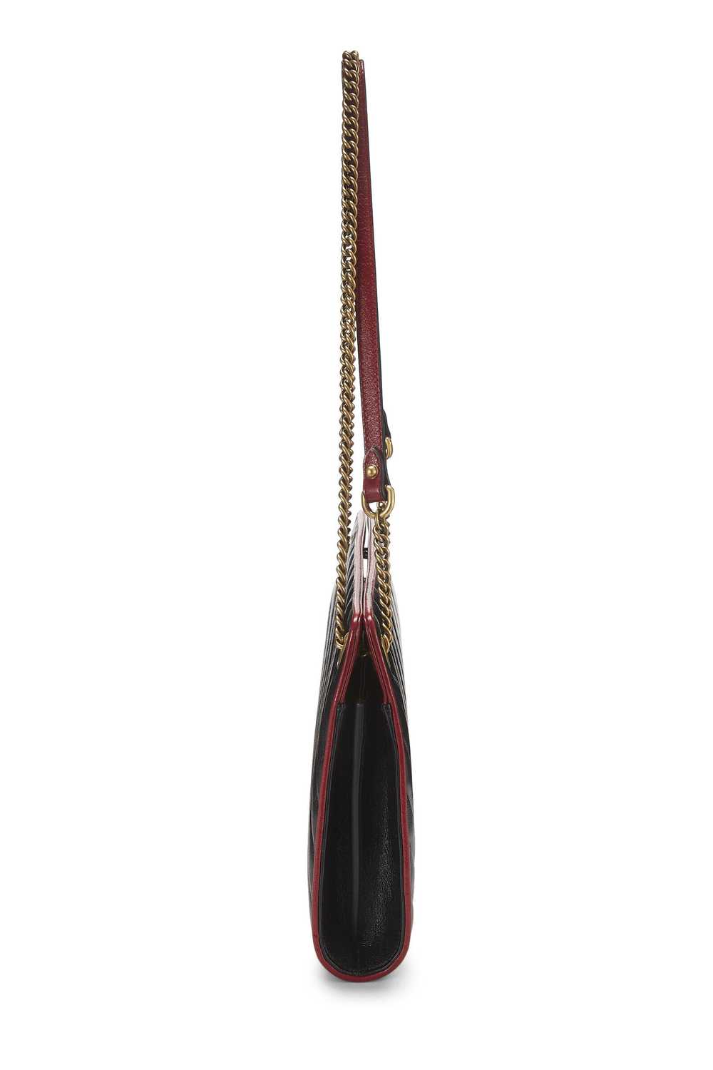 Black Leather Torchon Marmont Shoulder Bag - image 3